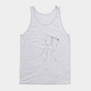 Girl with the invisible snowflake Tank Top